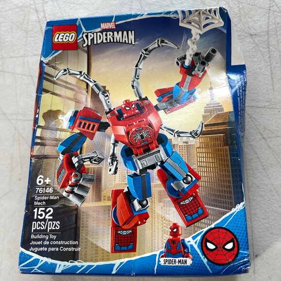 LEGO 76146 MARVEL SPIDER-MAN MECH 152 PCS NEW SEALED - BOX DAMAGED - Picture 1 of 3